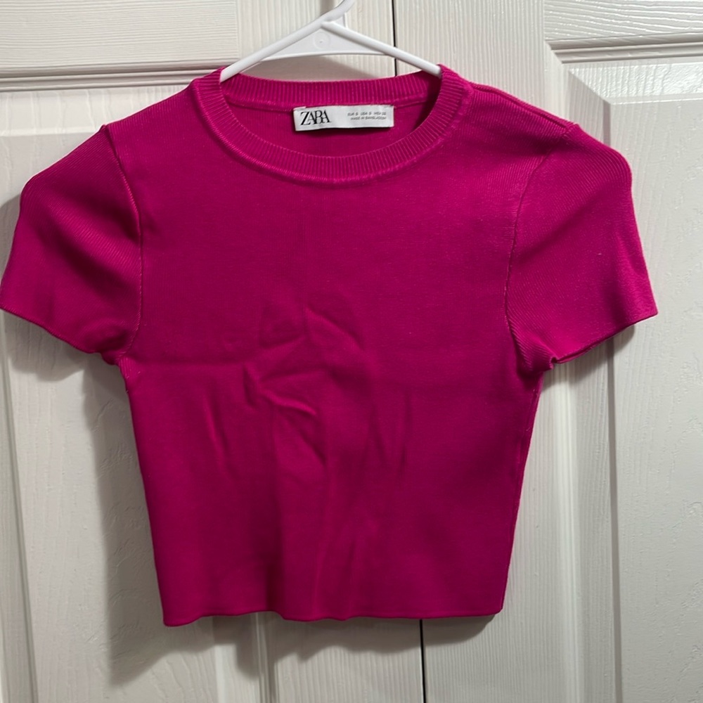 Zara Pink crop top!